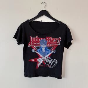 Vintage Judas Priest point of entryMetal Band T-shirt Size S
